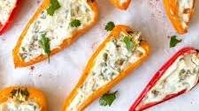 Herb Cream Cheese Stuffed Mini Peppers