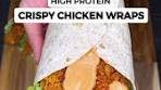 High Protein Crispy Buffalo Chicken Wraps Recipe