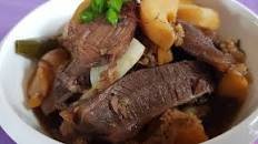 Home meal/ Making side dishes with soy sauce/ Braised beef abalo
