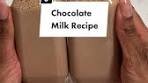 Homemade Chocolate Milk Recipe