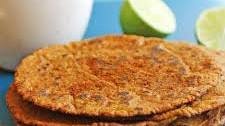 Homemade corn tortillas (with optional chile and lime)