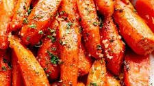 Honey Garlic Butter Roasted Carrots