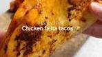 Honey lime chicken fajita tacos 🥵 This was absolutely ...