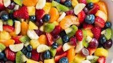 Honey Lime Rainbow Fruit Salad