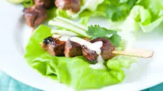 Honey Sriracha Beef Skewers