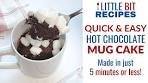 Hot Chocolate Mug Cake Made with Cocoa Mix