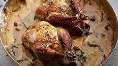 How To Cook Roast Partridge & Wild Mushroom Sauce