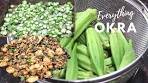 How To Cut and Store Fresh Okra || Prevent Slimy Okra ...