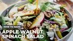 How to make Apple Walnut Spinach Salad