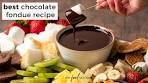 How to Make Chocolate Fondue (EASY)!