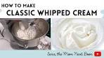 How to make CLASSIC WHIPPED CREAM using your ...