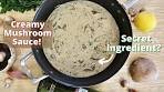 How to make Creamy Mushroom Sauce Recipe