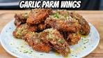 How To Make Crispy & Flavorful Garlic Parm Chicken Wings