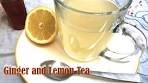 How to make fresh Ginger & Lemon Tea, Ginger Tea, Tea for ...