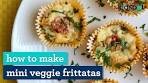 How to make mini veggie frittatas