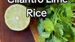 How to Make Perfect Cilantro Lime Rice 🥰 #foryoupage ...