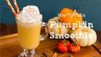 How To Make Pumpkin Smoothie パンプキンスムージーの ...
