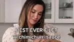 How to make the filet mignon with easy chimichurri sauce ...