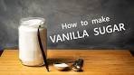 How to make vanilla sugar