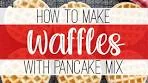 How to Make Waffles with Pancake Mix