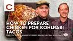 How to Prepare Chicken for Kohlrabi Tacos | Chef Josh ...