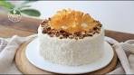 Hummingbird Cake Recipe with Beautiful Pineapple Flowers