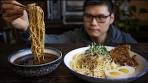 I made Black Garlic Tsukemen "Dipping Ramen" (vegan) つけ麺