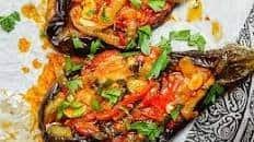 Imam bayildi – Turkish stuffed aubergines