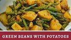 Indian Green Beans with Potato Curry