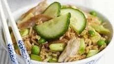 Indonesian fried rice with mackerel