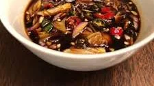 Indonesian spicy sweet soy dipping sauce (sambal kecap)