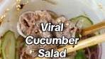 Inspired by the viral cucumber salad recipe from Logan ...