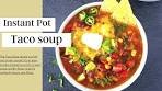 Instant pot Vegetarian taco soup