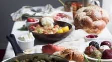 Israeli chopped salad with feta, za'atar and sumac