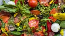 Italian Caprese Salad with Crispy Prosciutto
