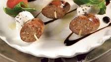 Italian Sausage Caprese Skewer