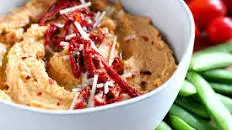 Italian Sun-Dried Tomato and Roasted Garlic Hummus