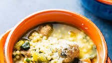 Italian Wedding Soup with Turkey Meatballs