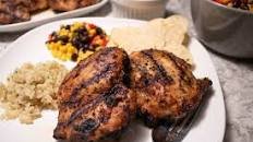 Jamaican Jerk Grilled Chicken Thighs