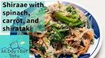 Japanese tofu recipe | Carrot, Spinach, and Shirataki noodles ...
