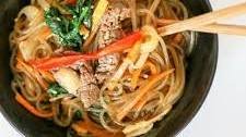 Japchae (Korean Glass Noodle Stir Fry)