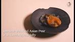 Jasmine-poached Asian Pear with Lemongrass Jelly