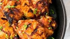 Juicy Barbecued Chicken Thighs Recipe