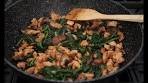 Kale and chicken stir fry