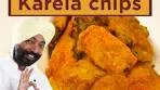 Karela chips, also known as bitter gourd chips or bitter melon ...