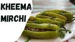 Kheema Mirchi | Mince meat stuffed peppers