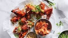 Kimchi glazed chicken wings recipe