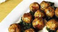 Lamb meatballs with mint pesto and yogurt