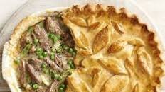 Lamb shank, pea & mint pie