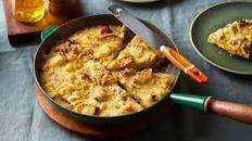 Leek and cheddar frittata